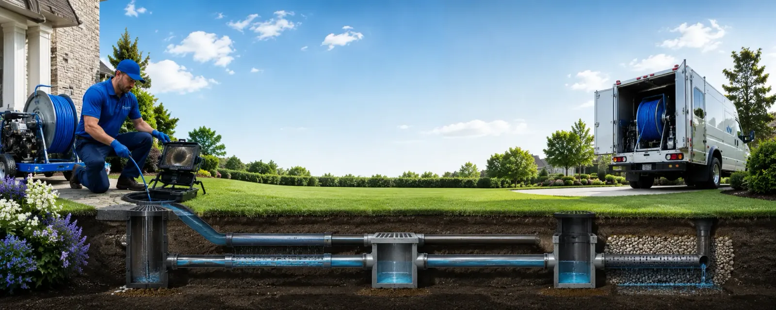 Outdoor drain cleaning information for Leawood, KS